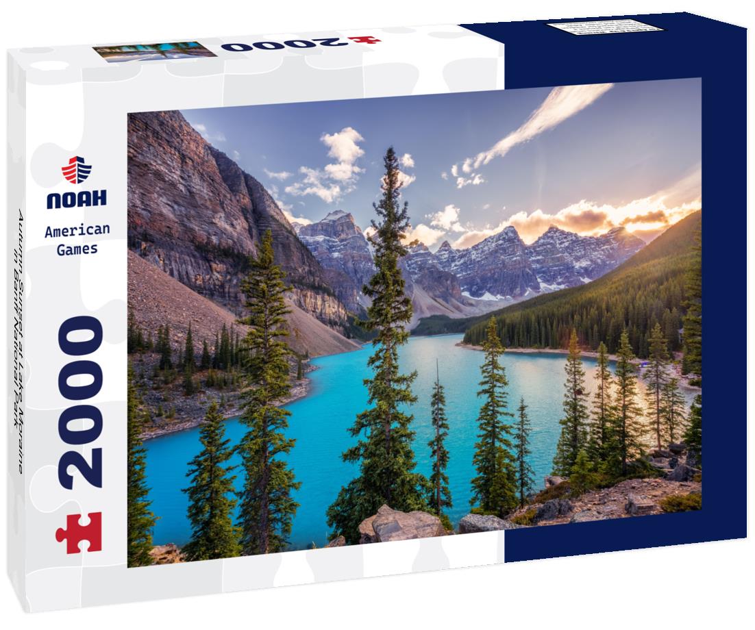 Noah Jigsaw Puzzle Autumn Sunset at Lake Moraine in Banff National Park 2000 pieces