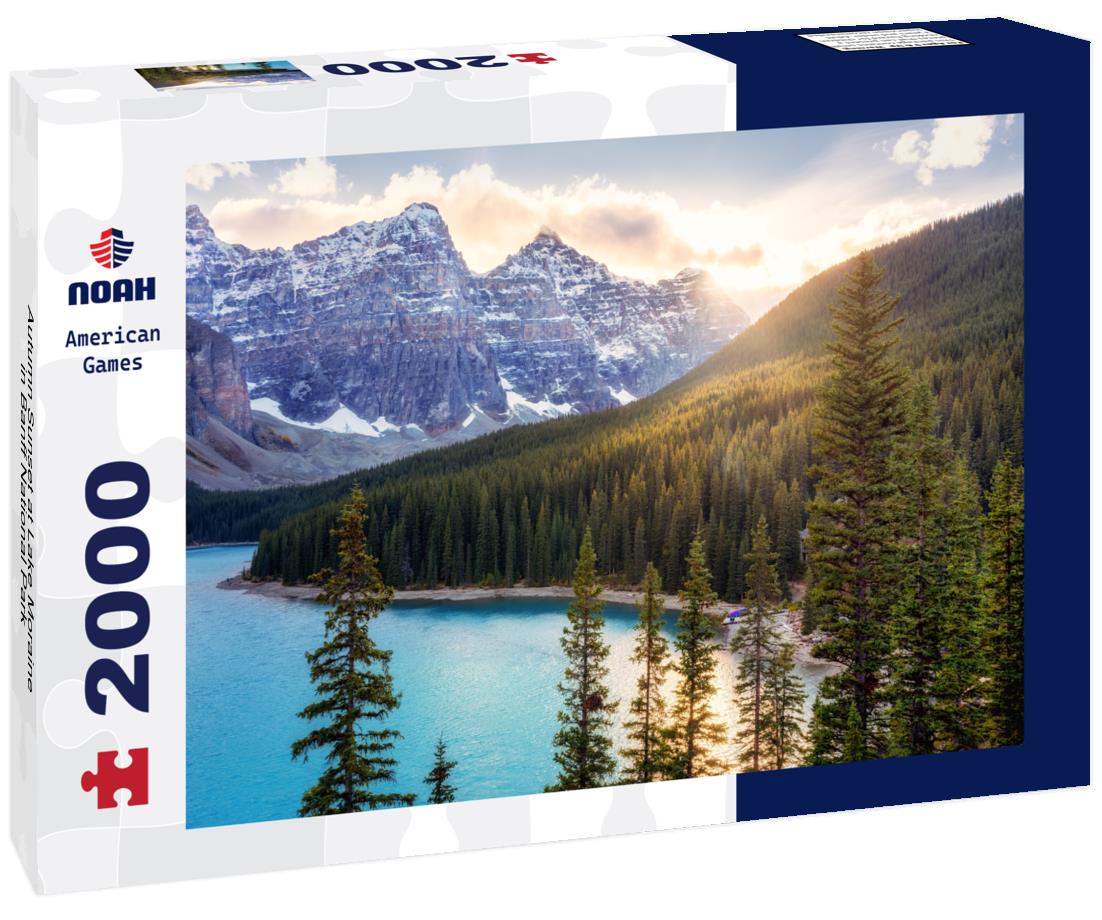 Autumn Sunset at Lake Moraine in Banff National Park 2000pc Puzzle