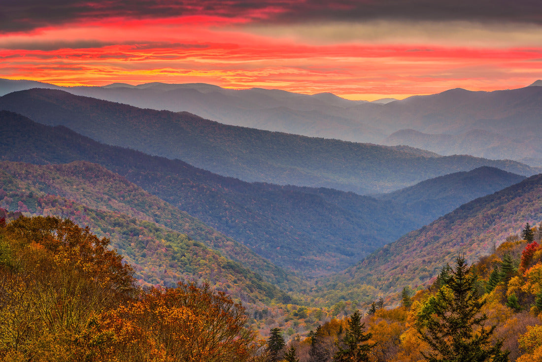 Smoky Mountains National Park, Tennessee, USA Autumn 2000pc Puzzle