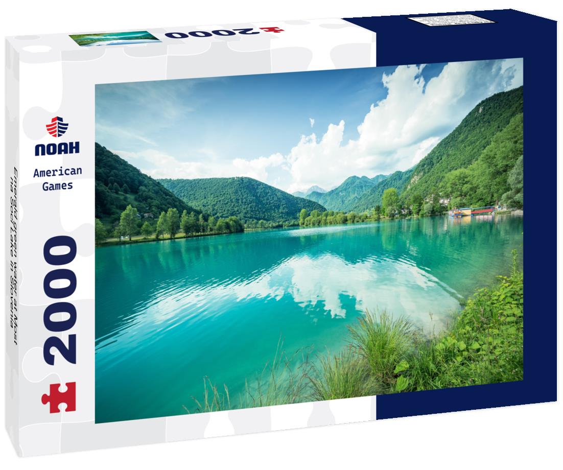 Emerald green water at Most na Soci Lake in Slovenia 2000pc Puzzle