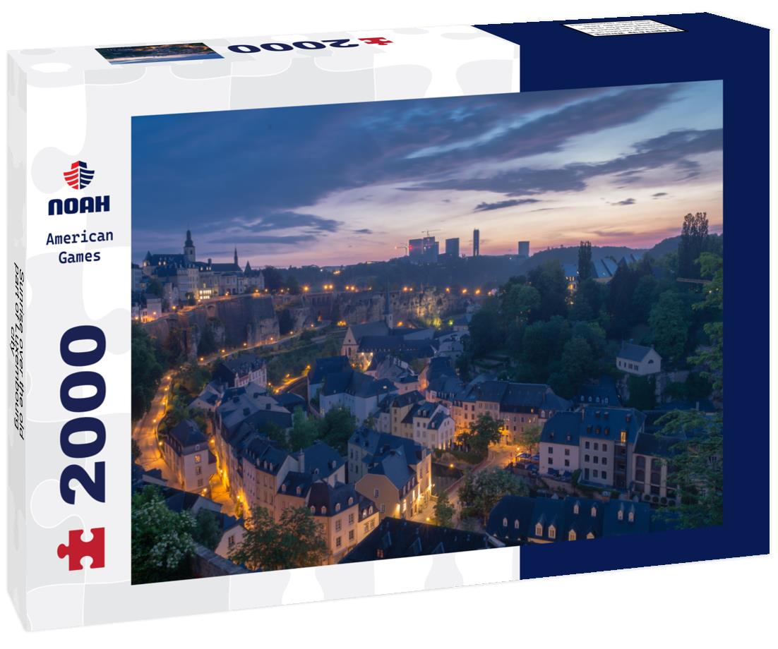Sunrise over the old part of Luxembourg city - Grund 2000pc Puzzle