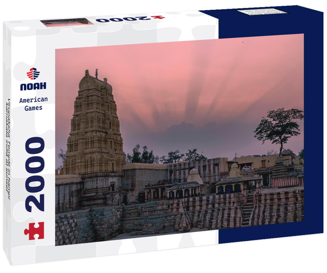 Virupaksha Temple in hampi karnakata india at sunset 2000pc Puzzle