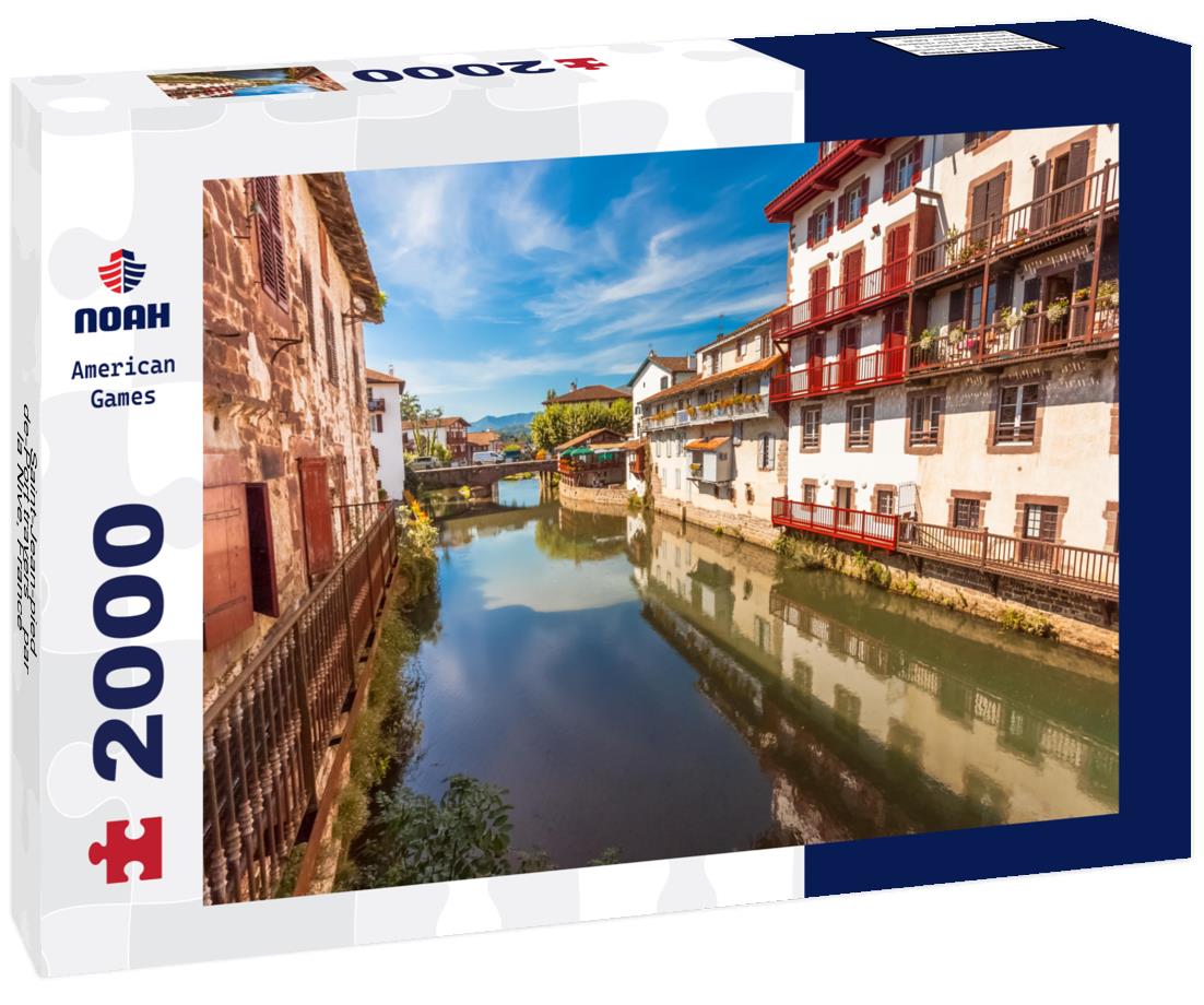 Saint-Jean-pied-de-Port traversé par la Nive, France 2000pc Puzzle