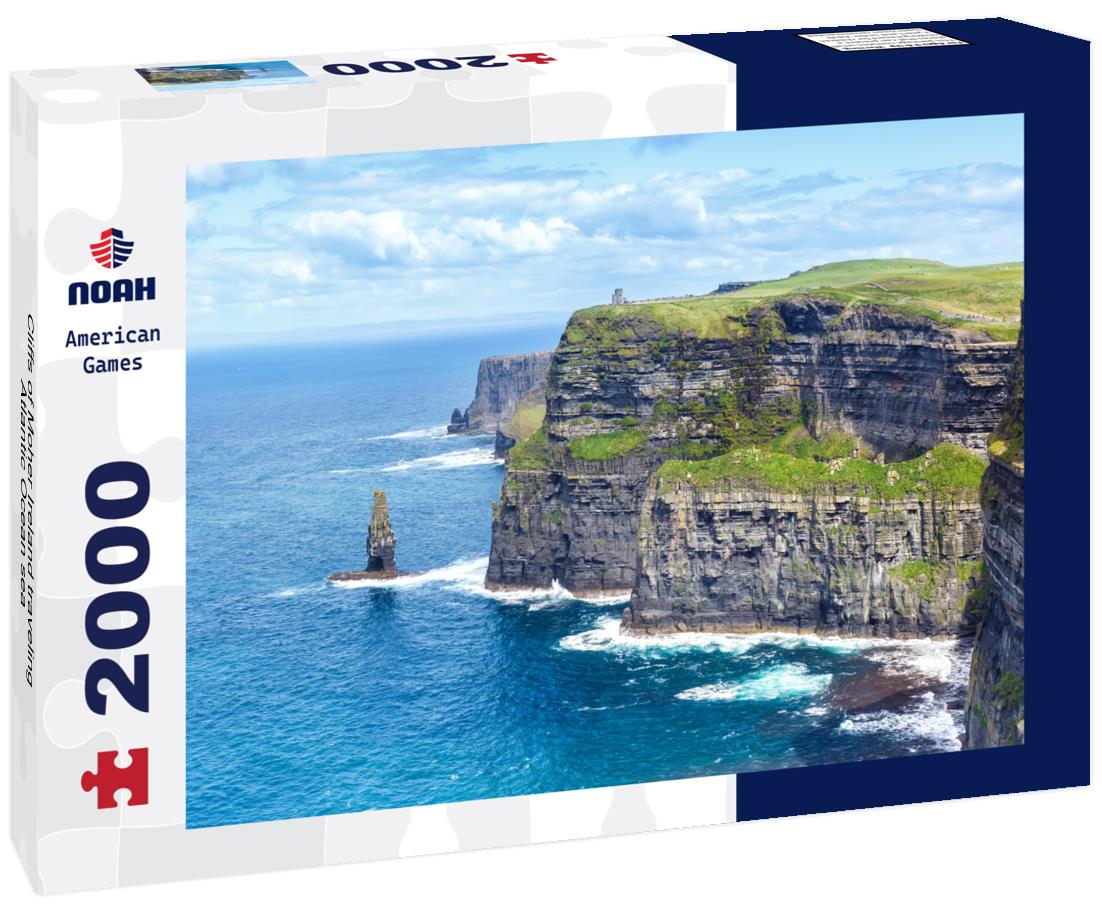 Noah Jigsaw Puzzle Cliffs of Moher Ireland traveling Atlantic Ocean sea 2000 pieces