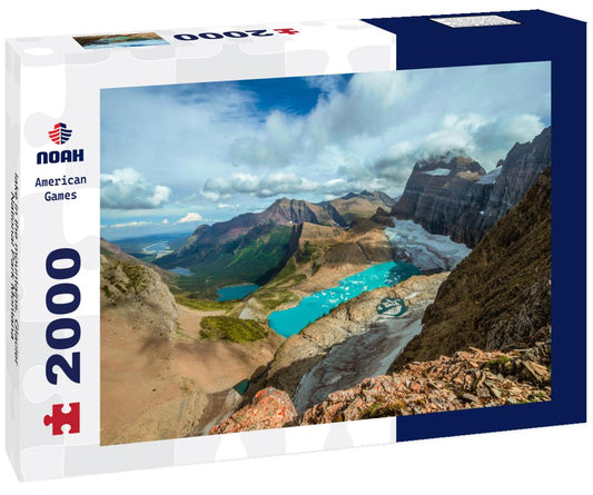Noah Jigsaw Puzzle lake in the mountains, Glacier National Park Montana 2000 pieces