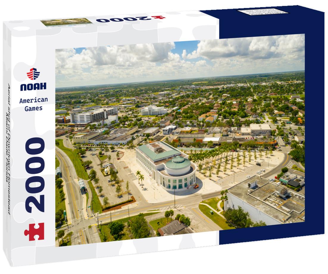 Aerial shot of Downtown Homestead Miami Dade Florida 2000pc Puzzle