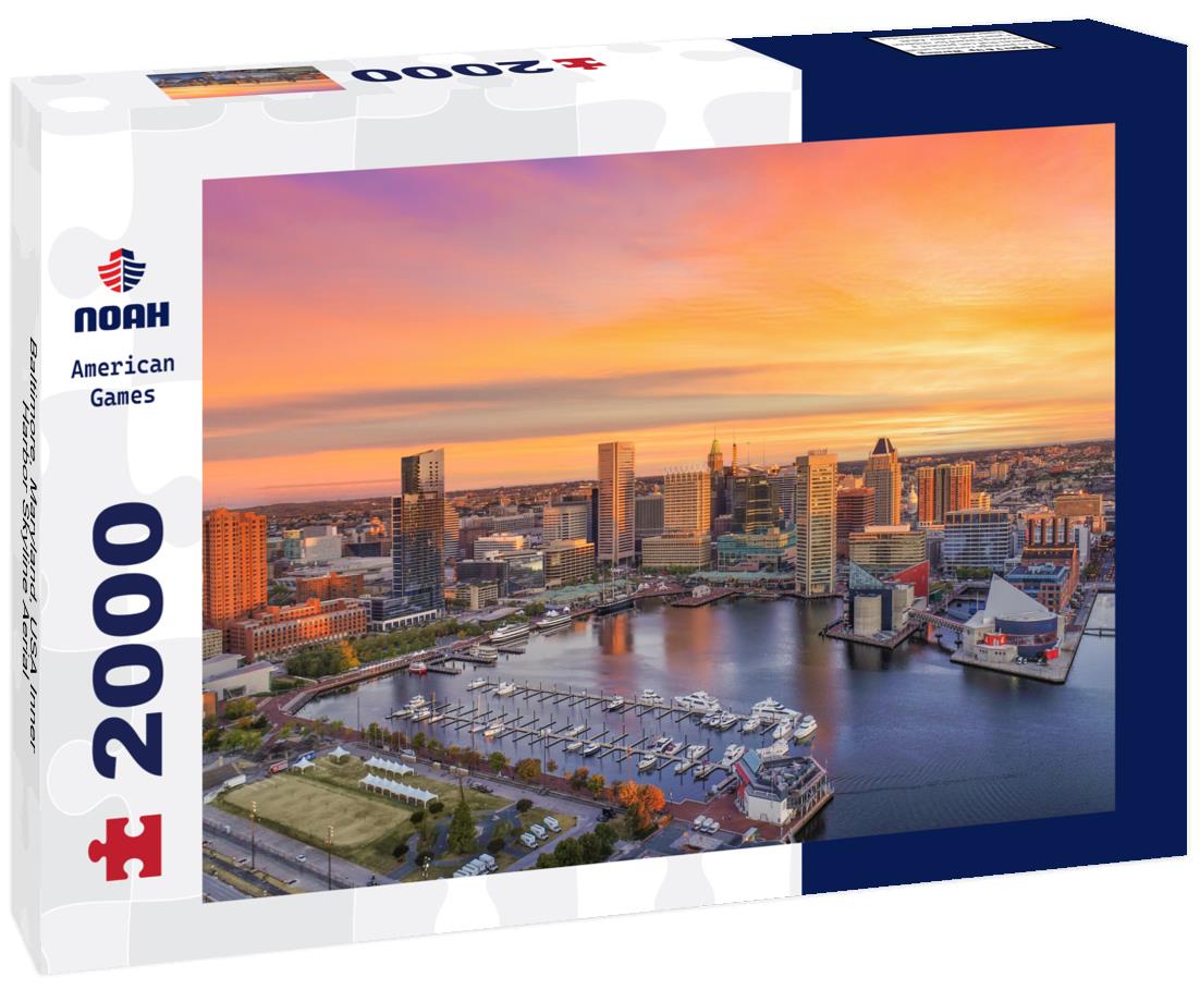 Baltimore, Maryland, USA Inner Harbor Skyline Aerial 2000pc Puzzle
