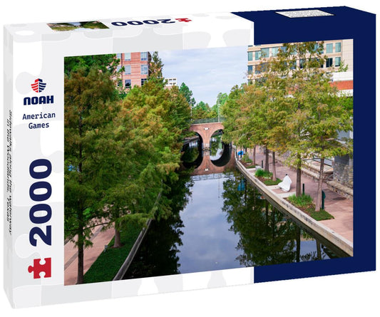 Noah Jigsaw Puzzle Sidewalks along the waterway in the Woodlands, Texas 2000 pieces