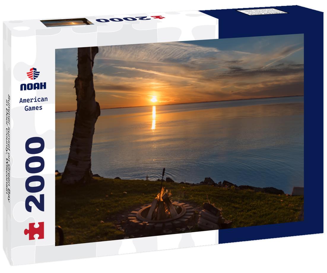 Summer sunset on Green Bay in Door County, Wisconsin 2000pc Puzzle