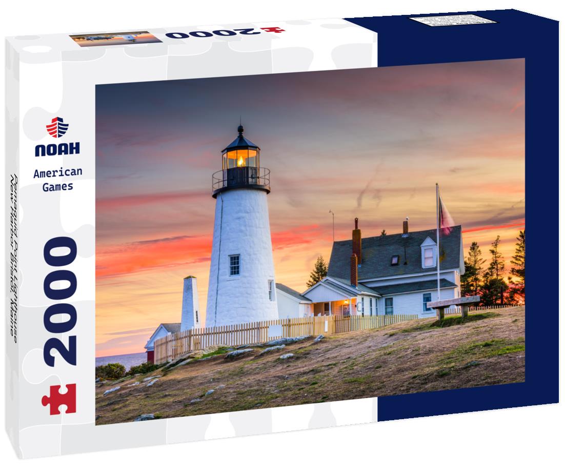 Noah Jigsaw Puzzle Pemaquid Point Lighthouse, New Harbor Bristol, Maine 2000 pieces
