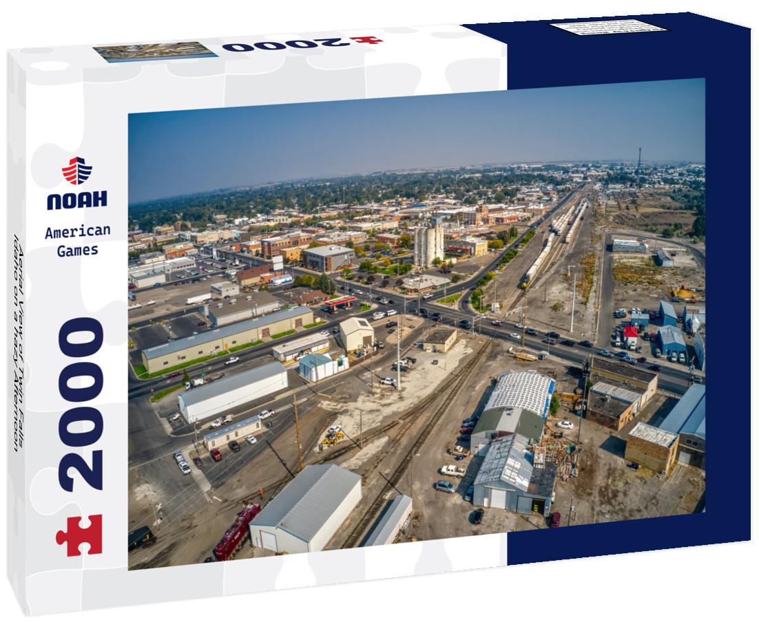 Aerial View of Twin Falls, Idaho on a hazy Afternoon 2000pc Puzzle