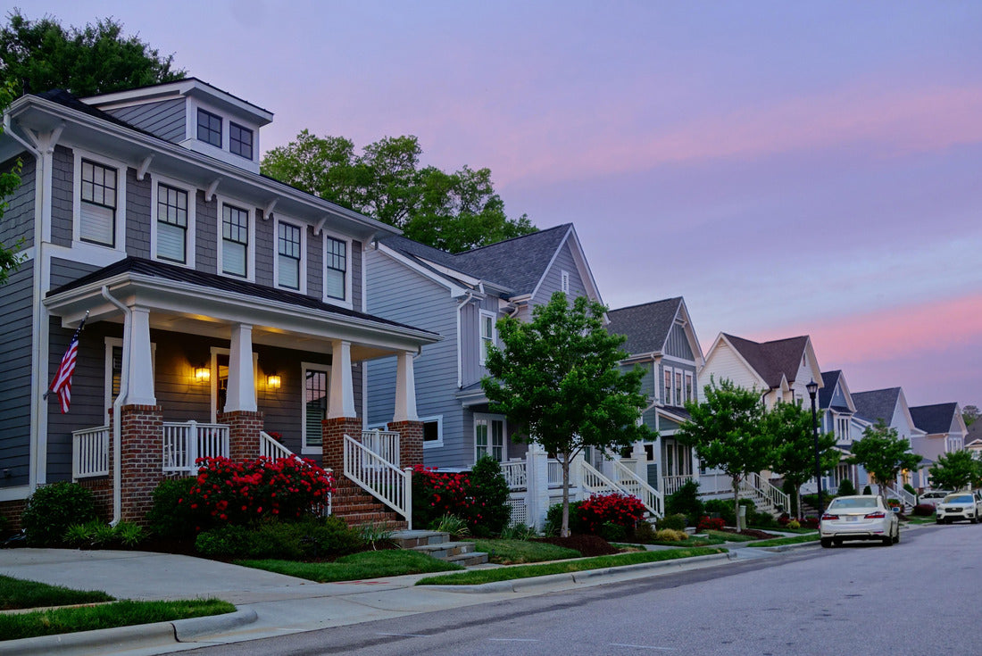 New homes on a quiet street in RaleighNorth Carolina 2000pc Puzzle