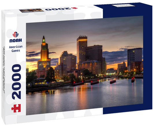 Noah Jigsaw Puzzle HDR image of the skyline of Providence, Rhode Island 2000 pieces
