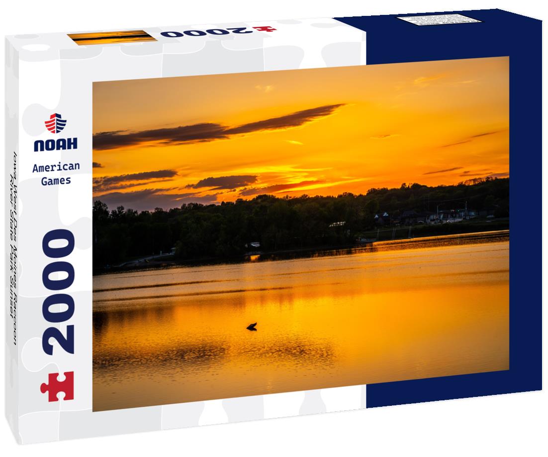 Iowa West Des Moines Raccoon River State Park Sunset 2000pc Puzzle