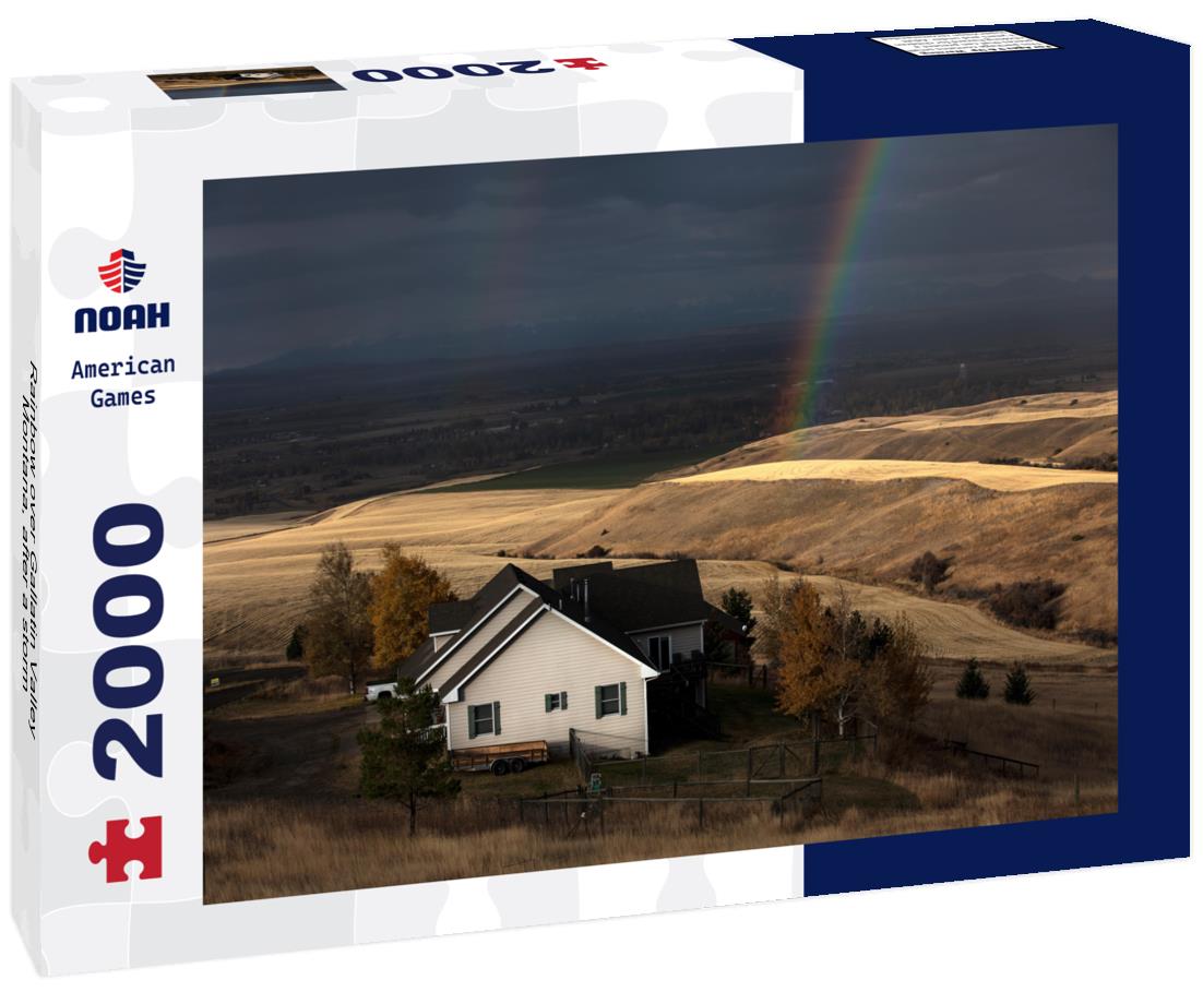 Rainbow over Gallatin Valley, Montana, after a storm 2000pc Puzzle