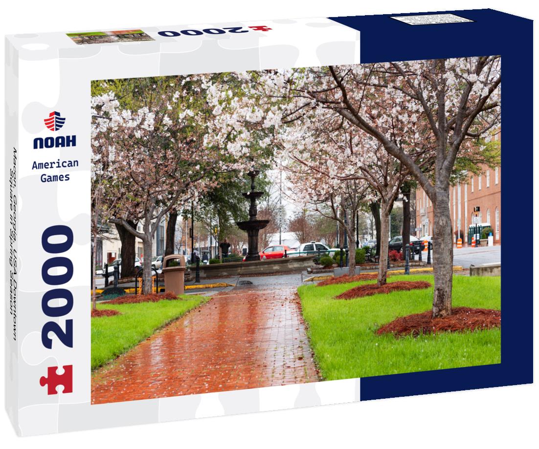 Noah Jigsaw Puzzle Macon, Georgia, USA Downtown Square in Spring Season 2000 pieces