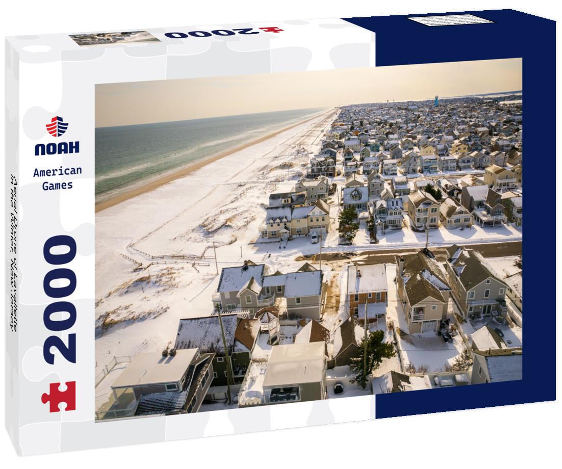Aerial Drone of Lavallette in the Winter, New Jersey 2000pc Puzzle
