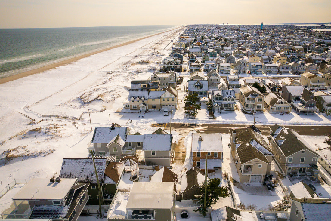 Aerial Drone of Lavallette in the Winter, New Jersey 2000pc Puzzle