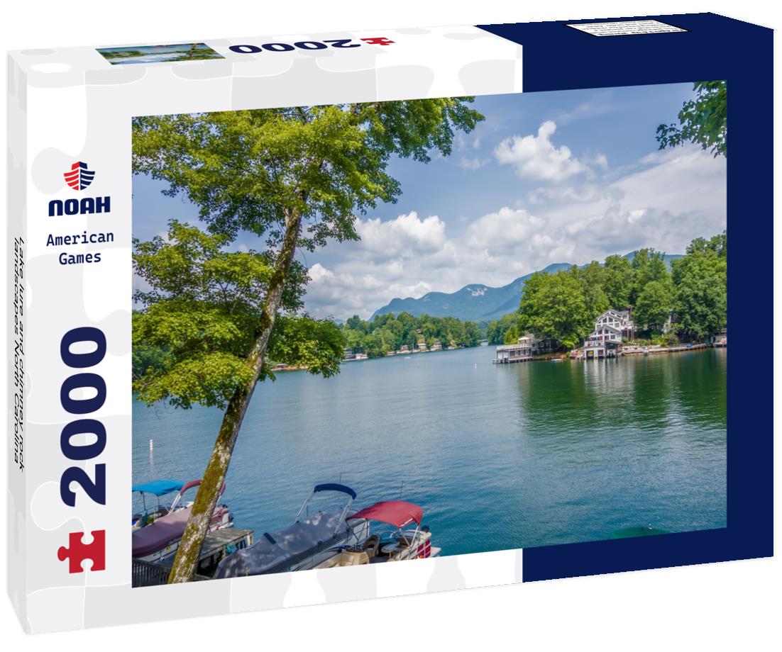 Noah Jigsaw Puzzle Lake lure and chimney rock landscapes North Carolina 2000 pieces