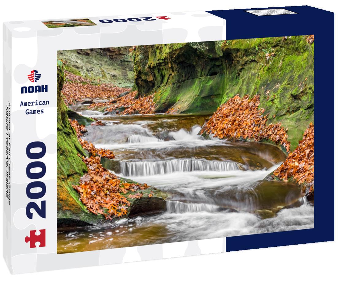 Autumn at Fall Creek Gorge Nature Preserve, Indiana 2000pc Puzzle