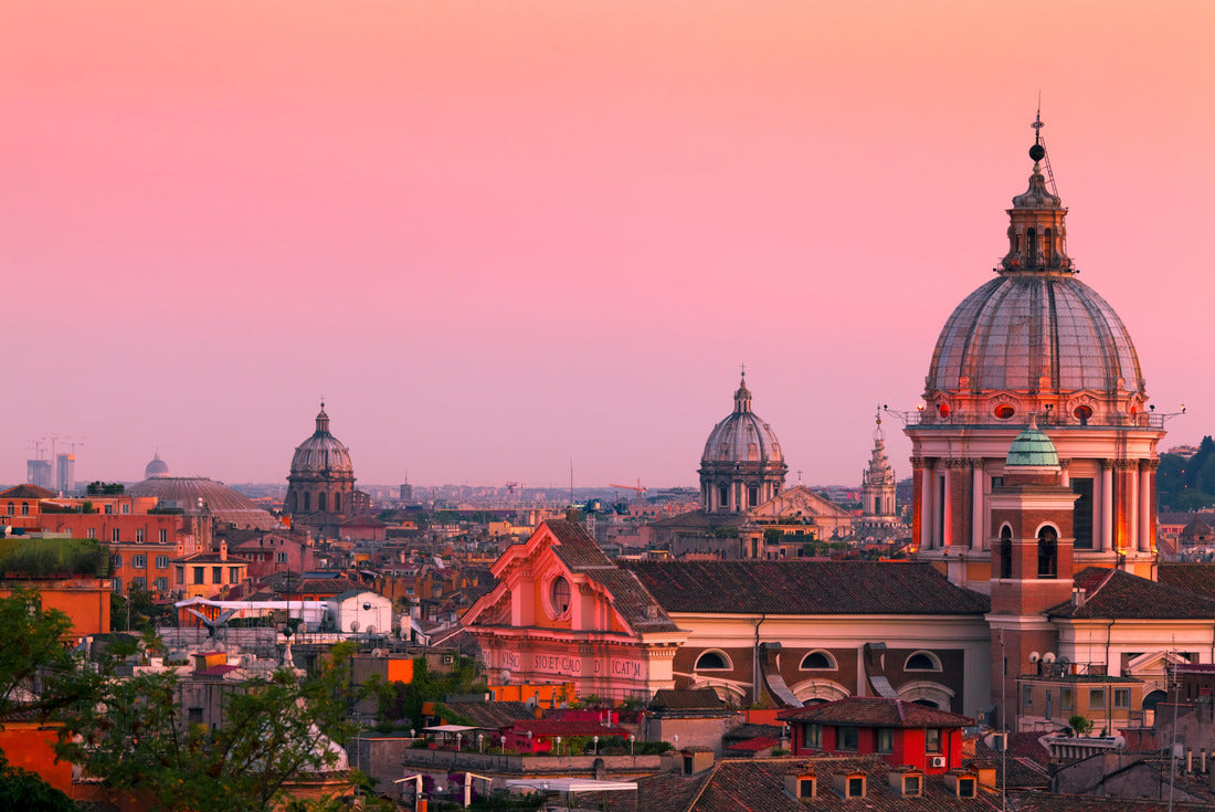 Rome Skyline at Dusk with San Carlo al Corso, Italy 2000pc Puzzle