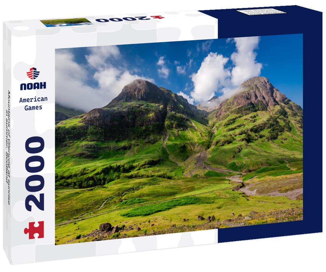 Mountains of Glencoe at sunrise in summer, Scotland 2000pc Puzzle