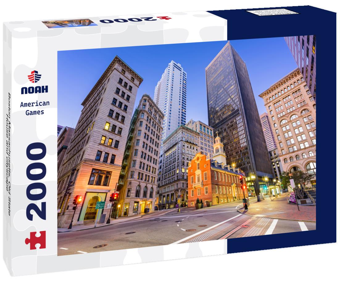 Boston Massachusetts, Old State House and cityscape 2000pc Puzzle