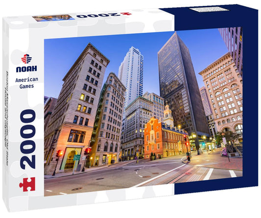 Noah Jigsaw Puzzle Boston Massachusetts, Old State House and cityscape 2000 pieces
