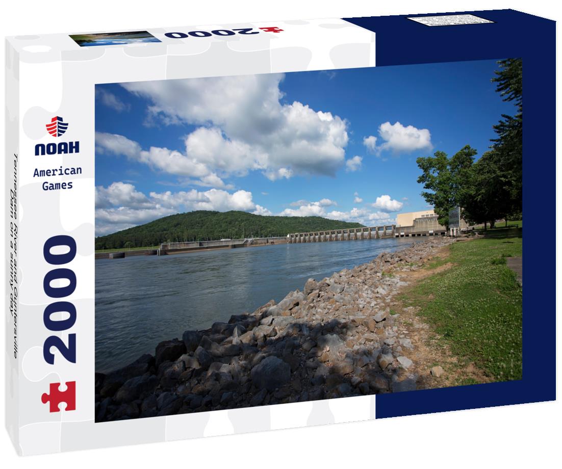 Tennessee River and Guntersville Dam on a sunny day 2000pc Puzzle