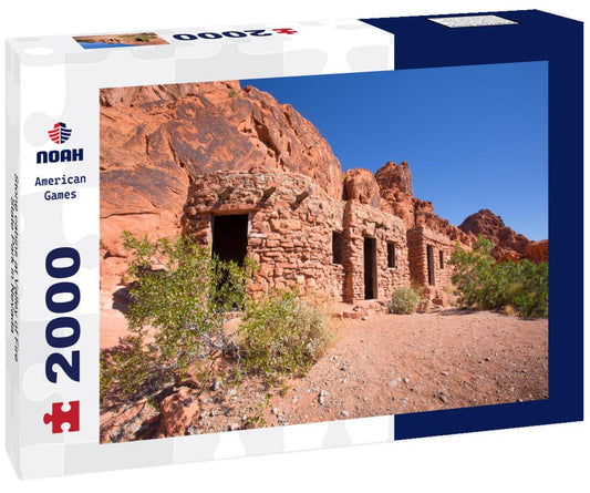 Noah Jigsaw Puzzle Stone cabins at Valley of Fire State Park in Nevada 2000 pieces