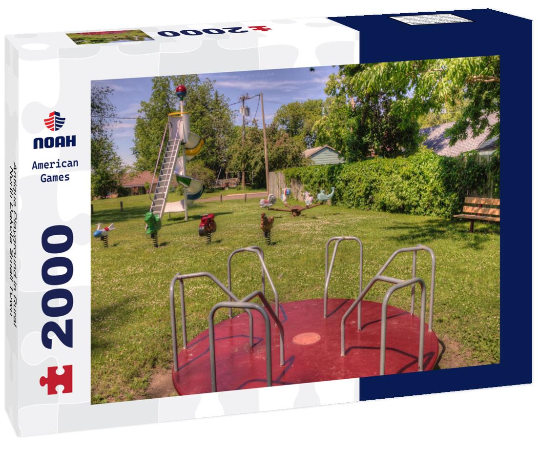Noah Jigsaw Puzzle Antique Playground in Rural North Dakota Small Town 2000 pieces