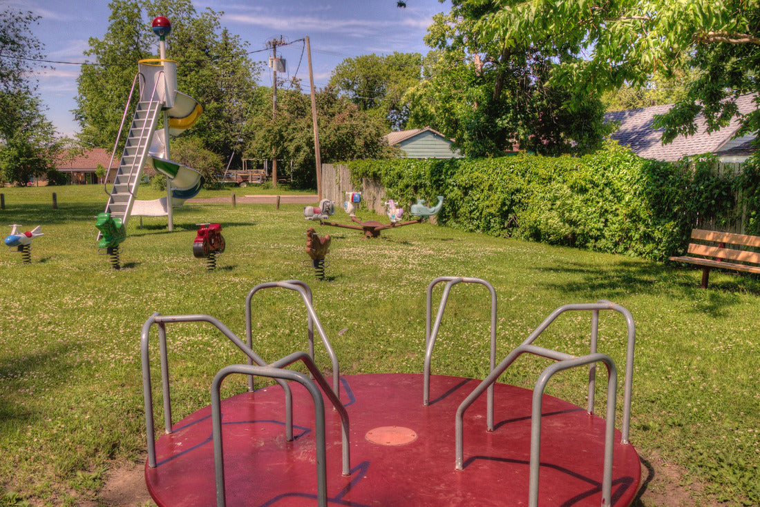 Noah Jigsaw Puzzle Antique Playground in Rural North Dakota Small Town 2000 pieces