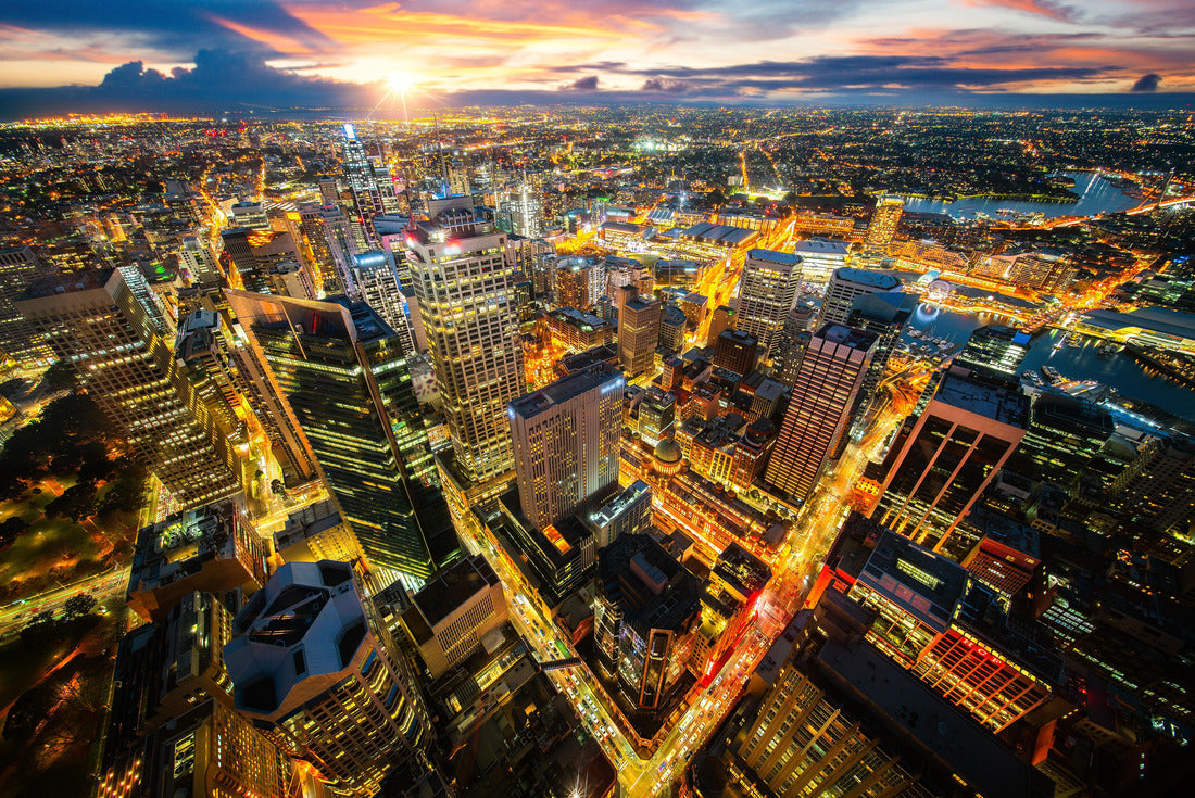 Cityscape of Sydney city from the roof top of Tower 2000pc Puzzle