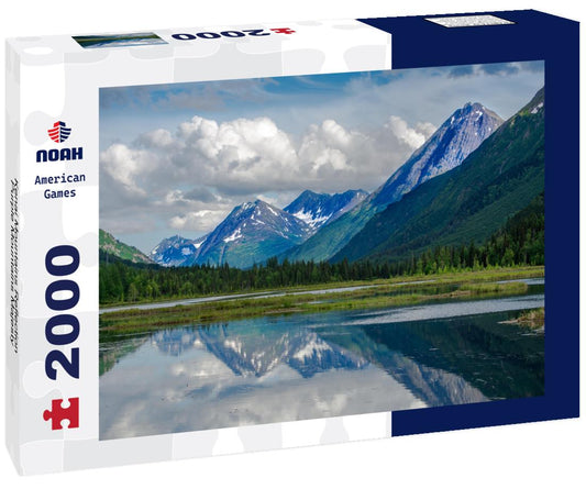 Noah Jigsaw Puzzle Kenai Mountains Reflection Purple Mountains Majesty 2000 pieces