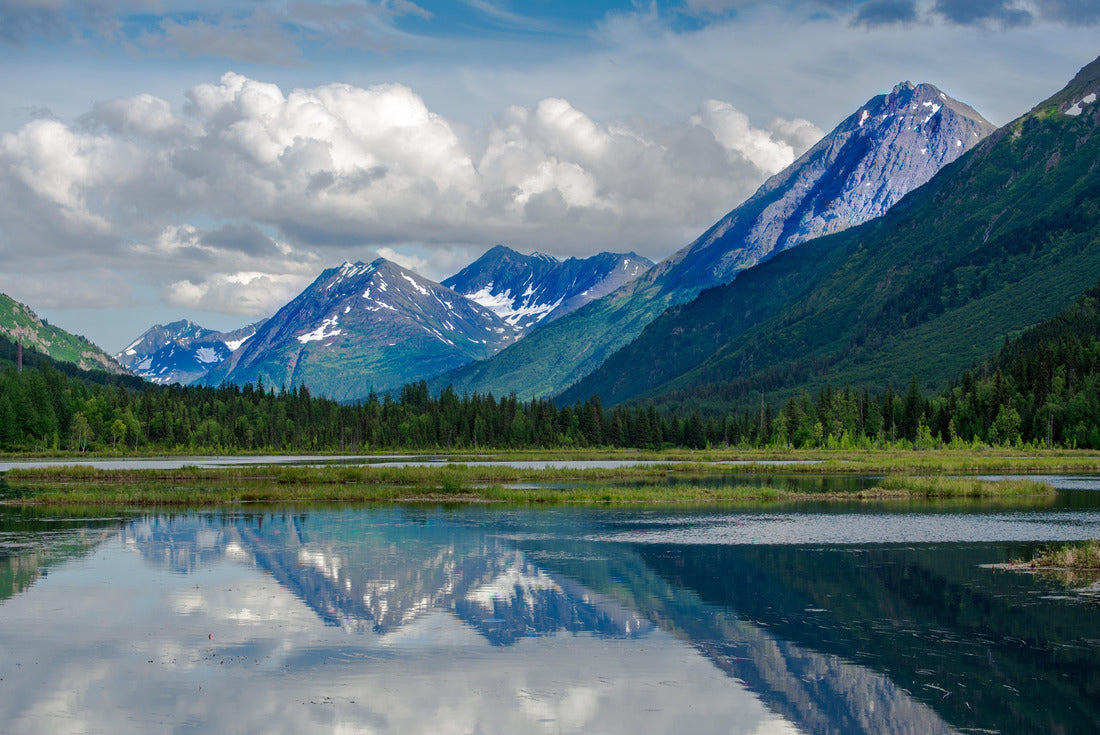 Noah Jigsaw Puzzle Kenai Mountains Reflection Purple Mountains Majesty 2000 pieces