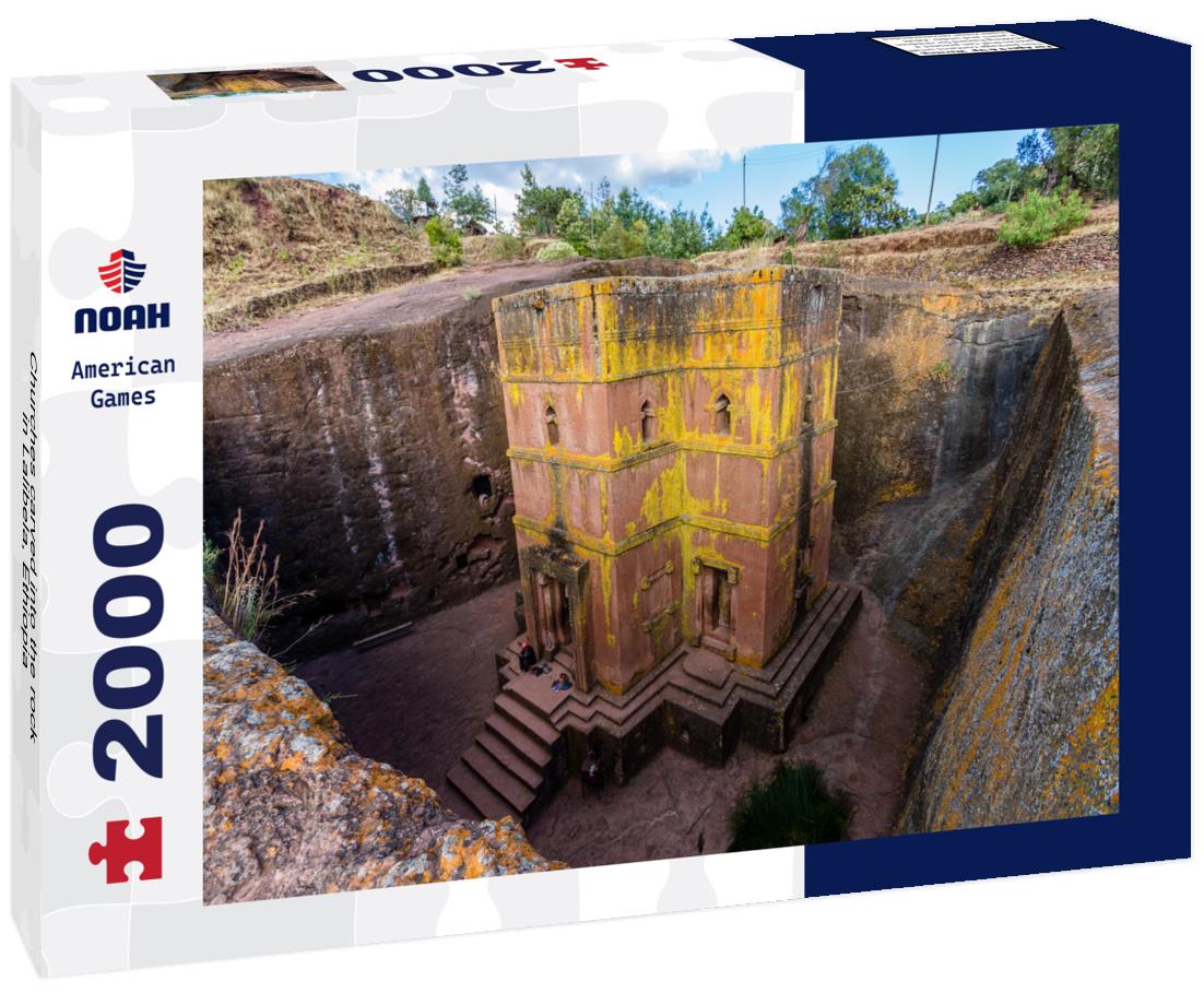 Churches carved into the rock in Lalibela, Ethiopia 2000pc Puzzle