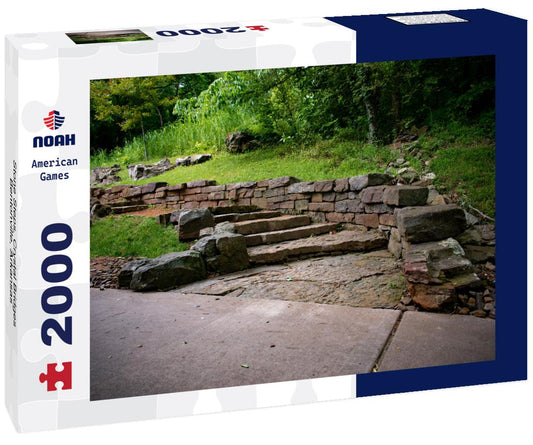 Noah Jigsaw Puzzle Stone Steps, Crystal Bridges, Bentonville, Arkansas 2000 pieces