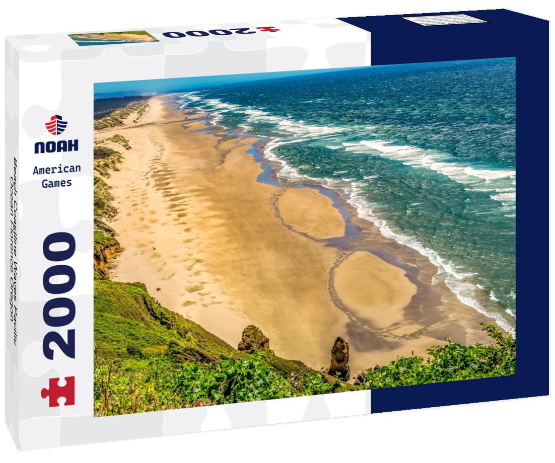 Noah Jigsaw Puzzle Beach Coastline Waves Pacific Ocean Florence Oregon 2000 pieces