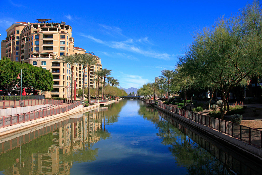 Apartments along the Arizona Canal in Scottsdale AZ 2000pc Puzzle
