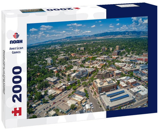 Noah Jigsaw Puzzle Aerial View of Fort Collins, Colorado during Summer 2000 pieces
