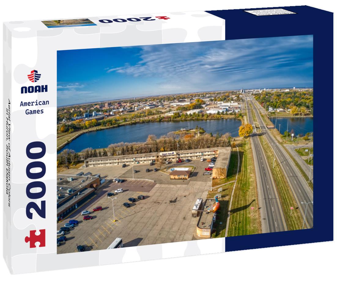 Aerial View of Autumn Colors in Huron, South Dakota 2000pc Puzzle