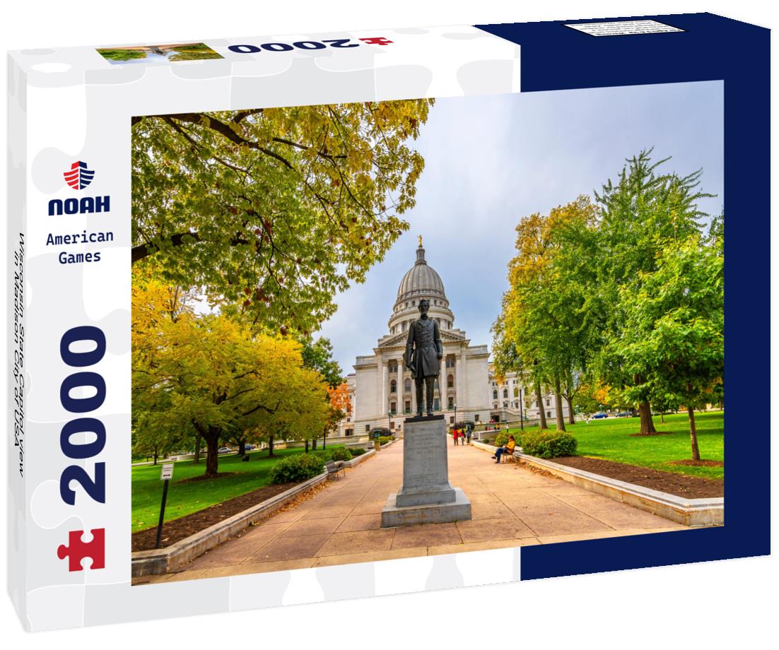 Wisconsin State Capitol view in Madison City of USA 2000pc Puzzle