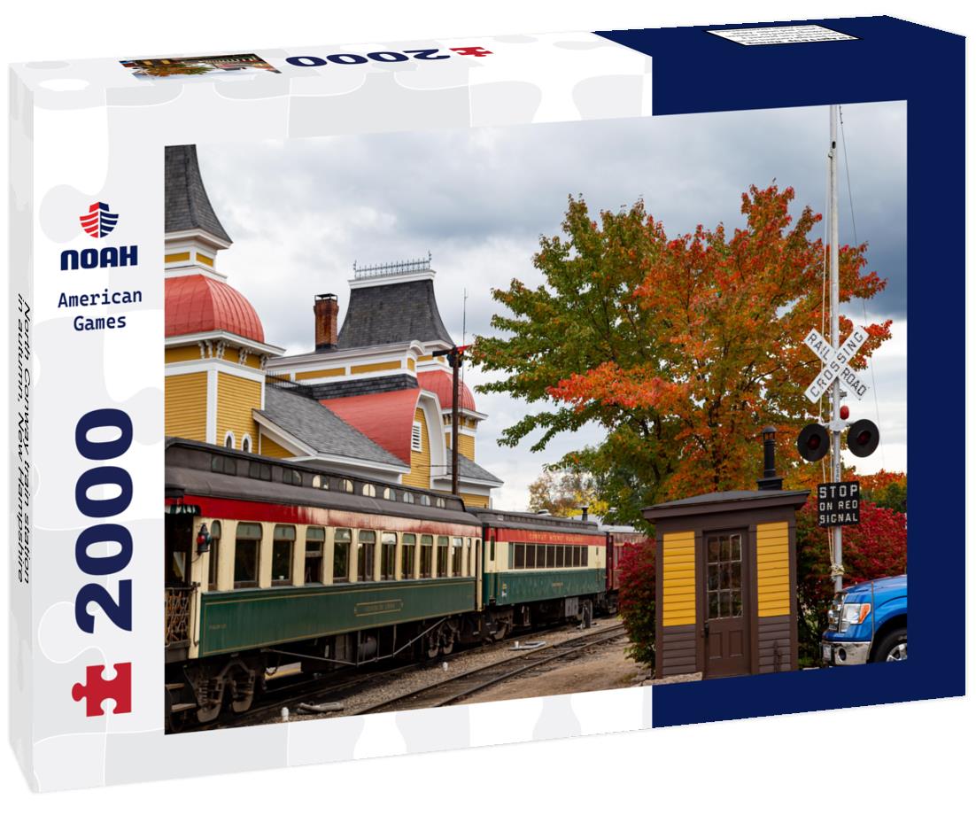 Noah Jigsaw Puzzle North Conway train station in autumn, New Hampshire 2000 pieces