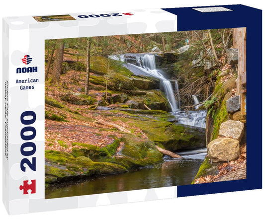 Noah Jigsaw Puzzle Enders Falls surrounded by mossy rocks, Connecticut 2000 pieces