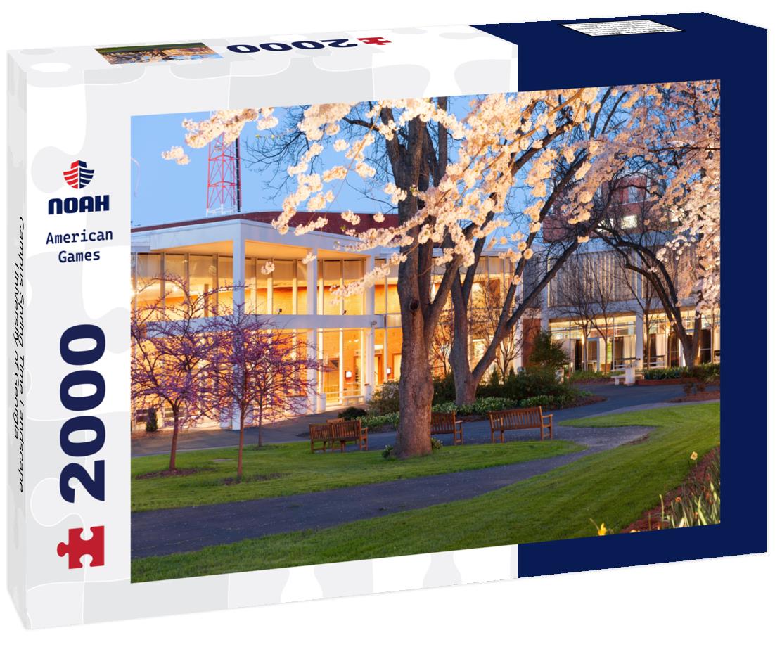 Noah Jigsaw Puzzle Campus Spring Time Landscape, University of Georgia 2000 pieces