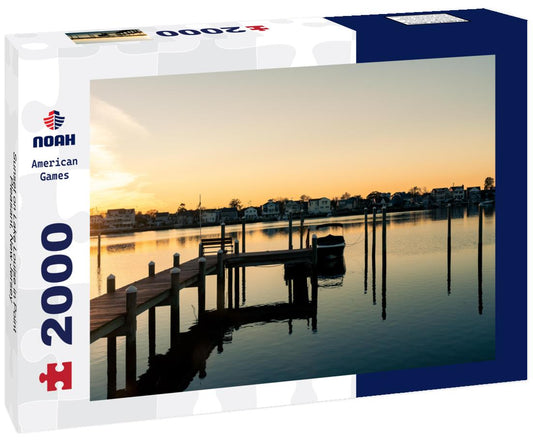 Noah Jigsaw Puzzle Sunset on Lake Louise in Point Pleasant, New Jersey 2000 pieces