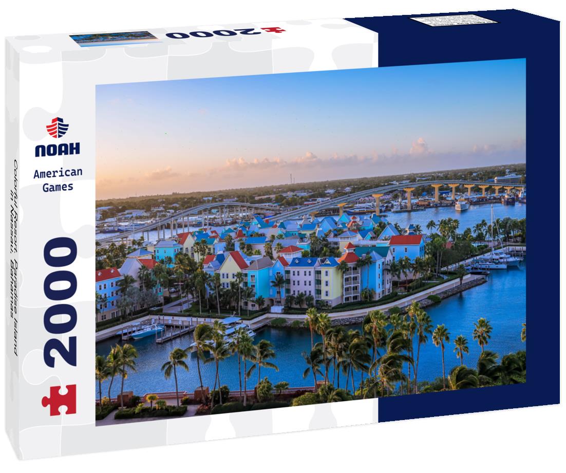 Colorful Resort. Paradise Island in Nassau, Bahamas 2000pc Puzzle