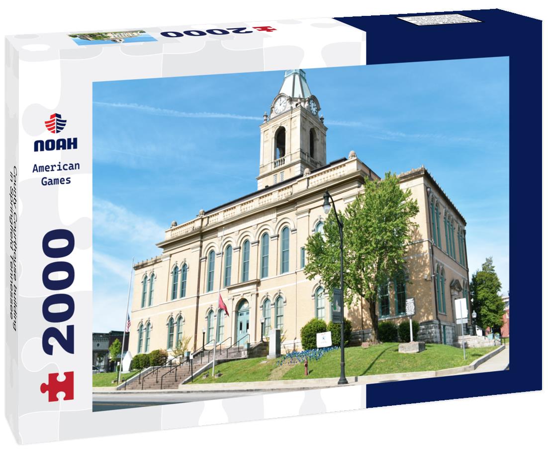 Noah Jigsaw Puzzle County Courthouse building in Springfield Tennessee 2000 pieces