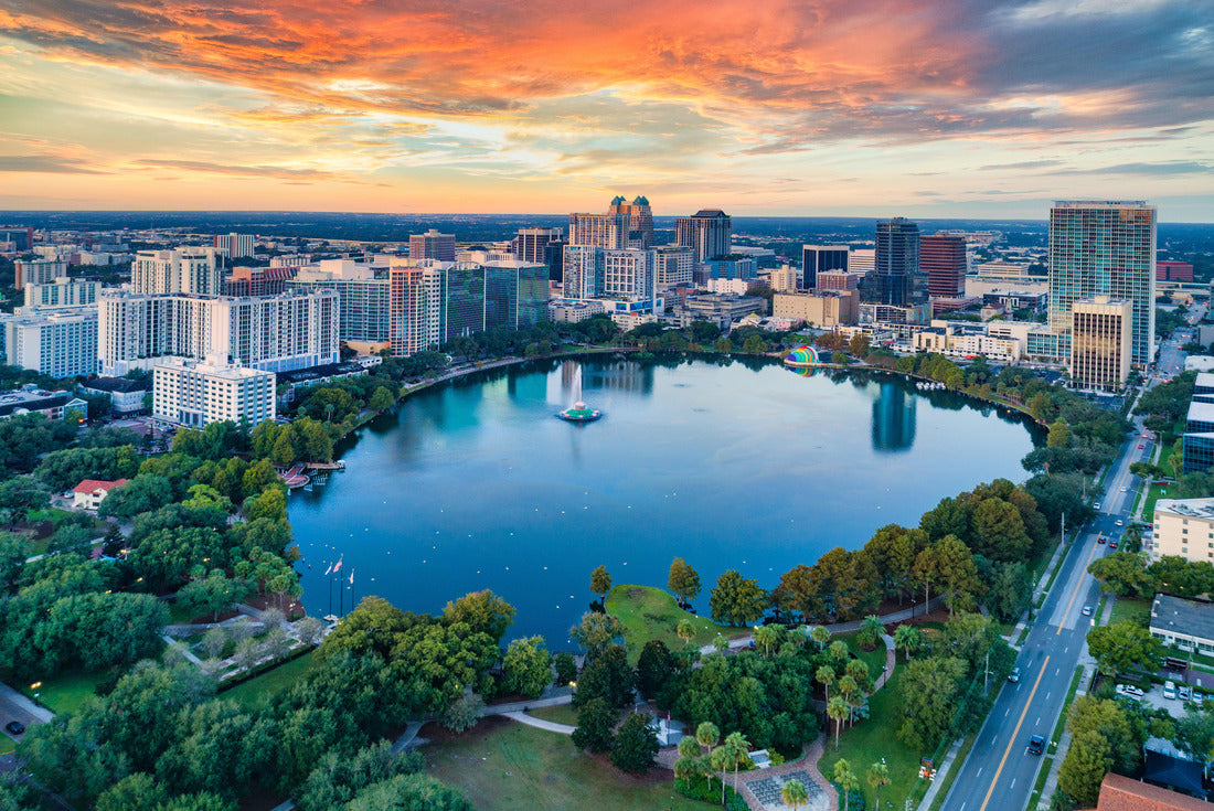 Noah Jigsaw Puzzle Orlando, Florida, USA Downtown Drone Skyline Aerial 2000 pieces