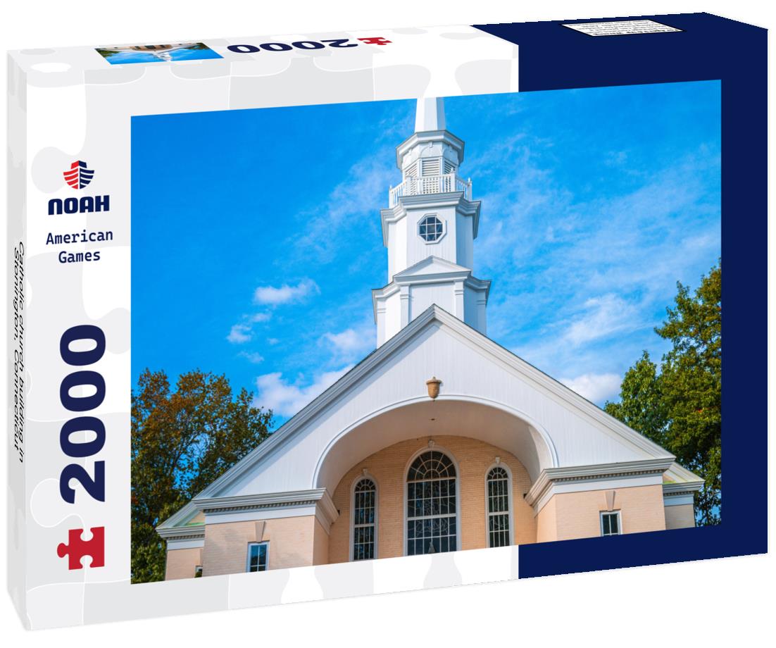 Noah Jigsaw Puzzle Catholic church building in Stonington, Connecticut 2000 pieces
